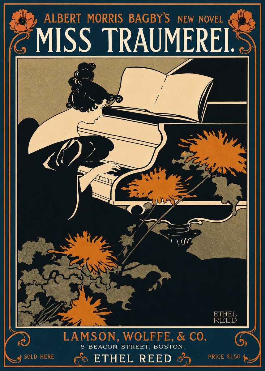 Ethel Reed Miss Traumerei. No4 - Poszter