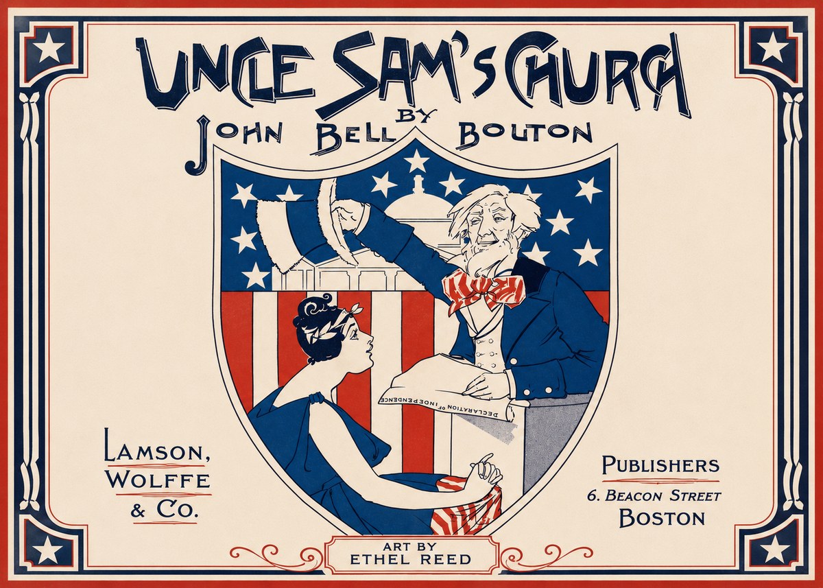 Ethel Reed Uncle Sam's Church No2 - Poszter