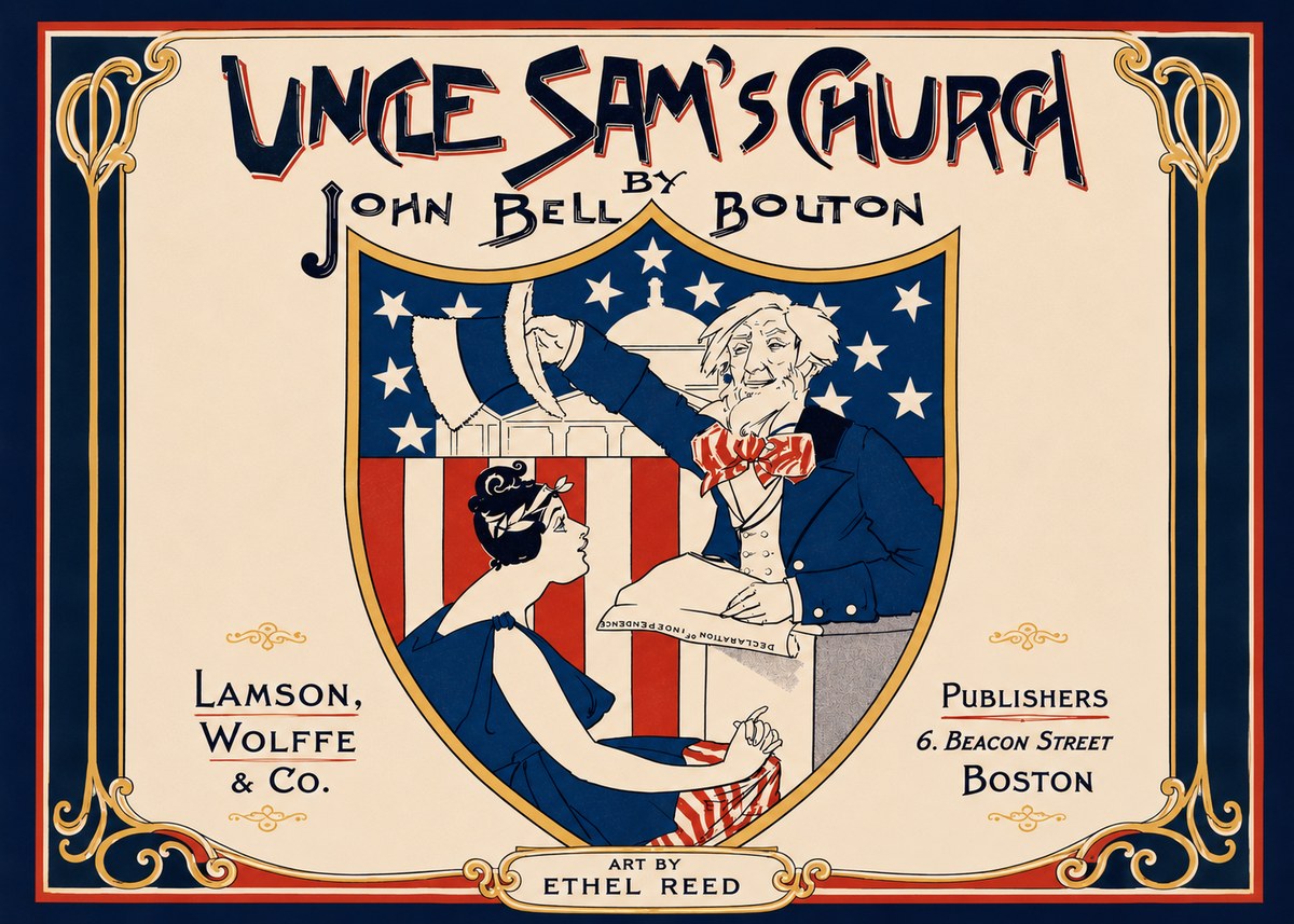 Ethel Reed Uncle Sam's Church No3 - Poszter