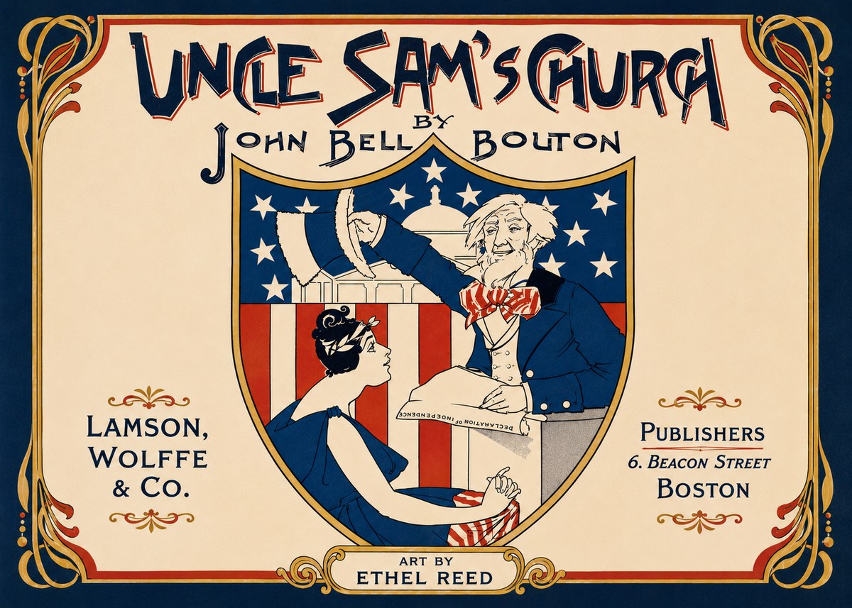 Ethel Reed Uncle Sam's Church No6 - Poszter