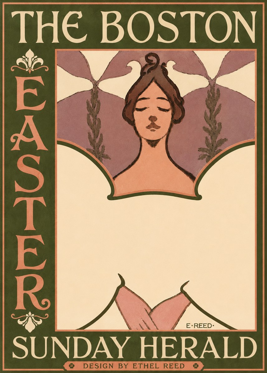 Ethel Reed The Boston Easter Sunday Herald No4 - Poszter
