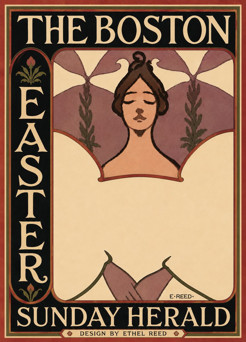 Ethel Reed The Boston Easter Sunday Herald No6 - Poszter