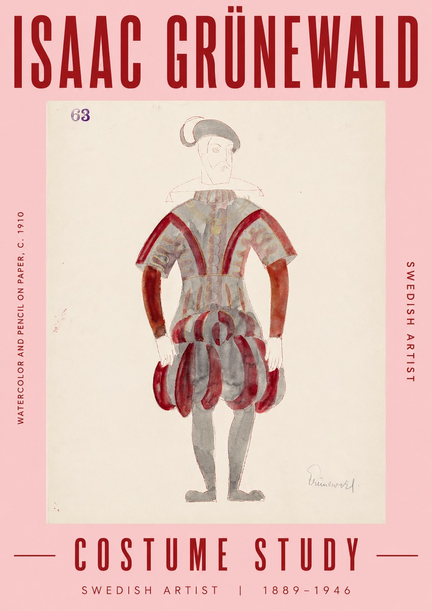 Isaac Grünewald Costume Study II No5 - Poszter
