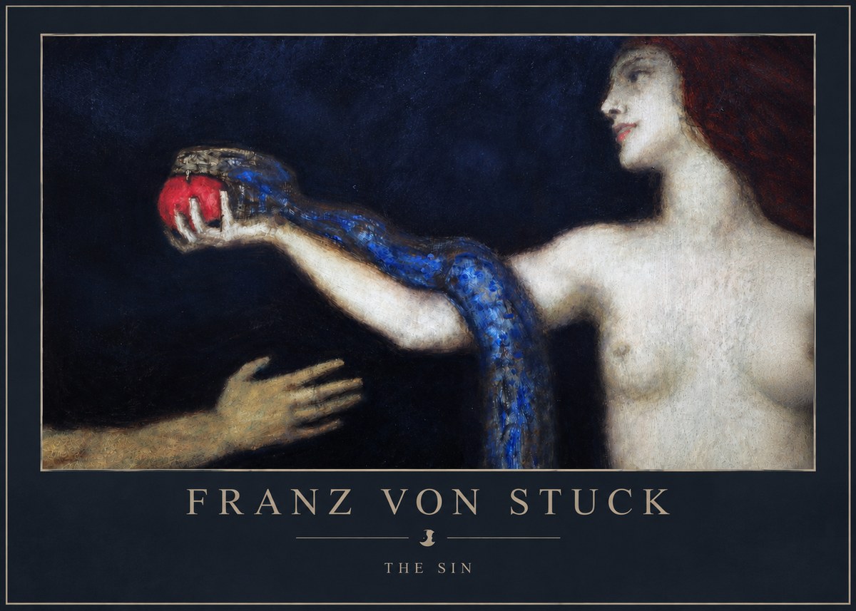 Franz von Stuck The Sin I No3 - Poszter