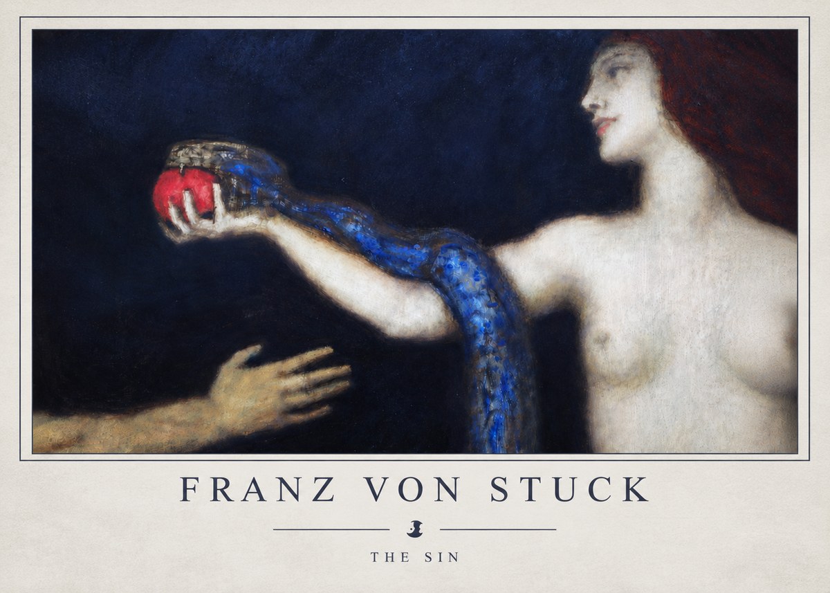Franz von Stuck The Sin I No4 - Poszter