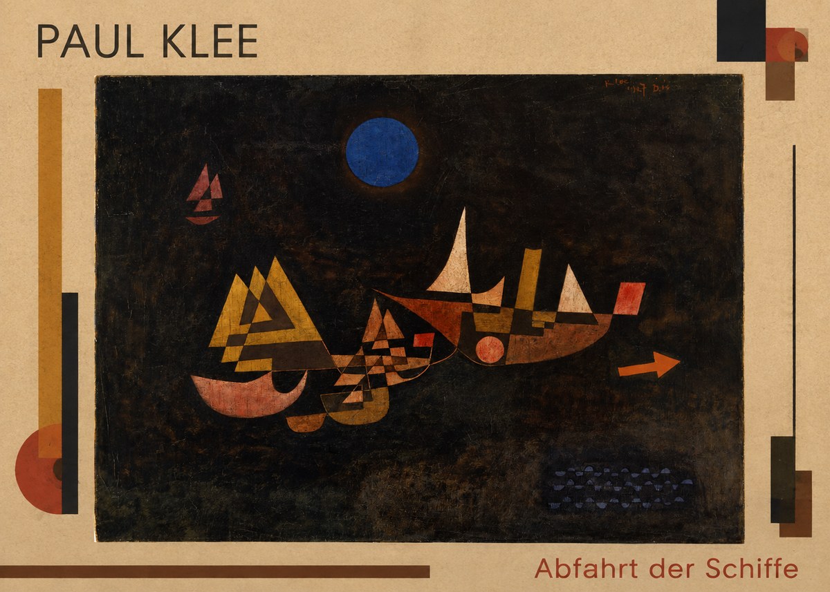 Paul Klee Abfahrt Der Schiffe No1 - Poszter