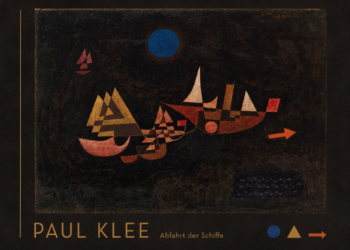 Paul Klee Abfahrt Der Schiffe No3 - Poszter