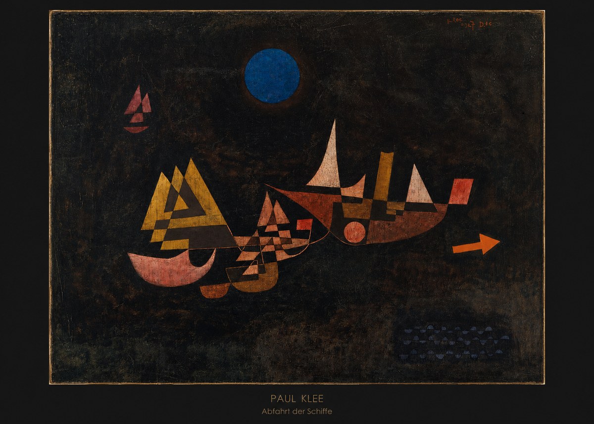 Paul Klee Abfahrt Der Schiffe No6 - Poszter