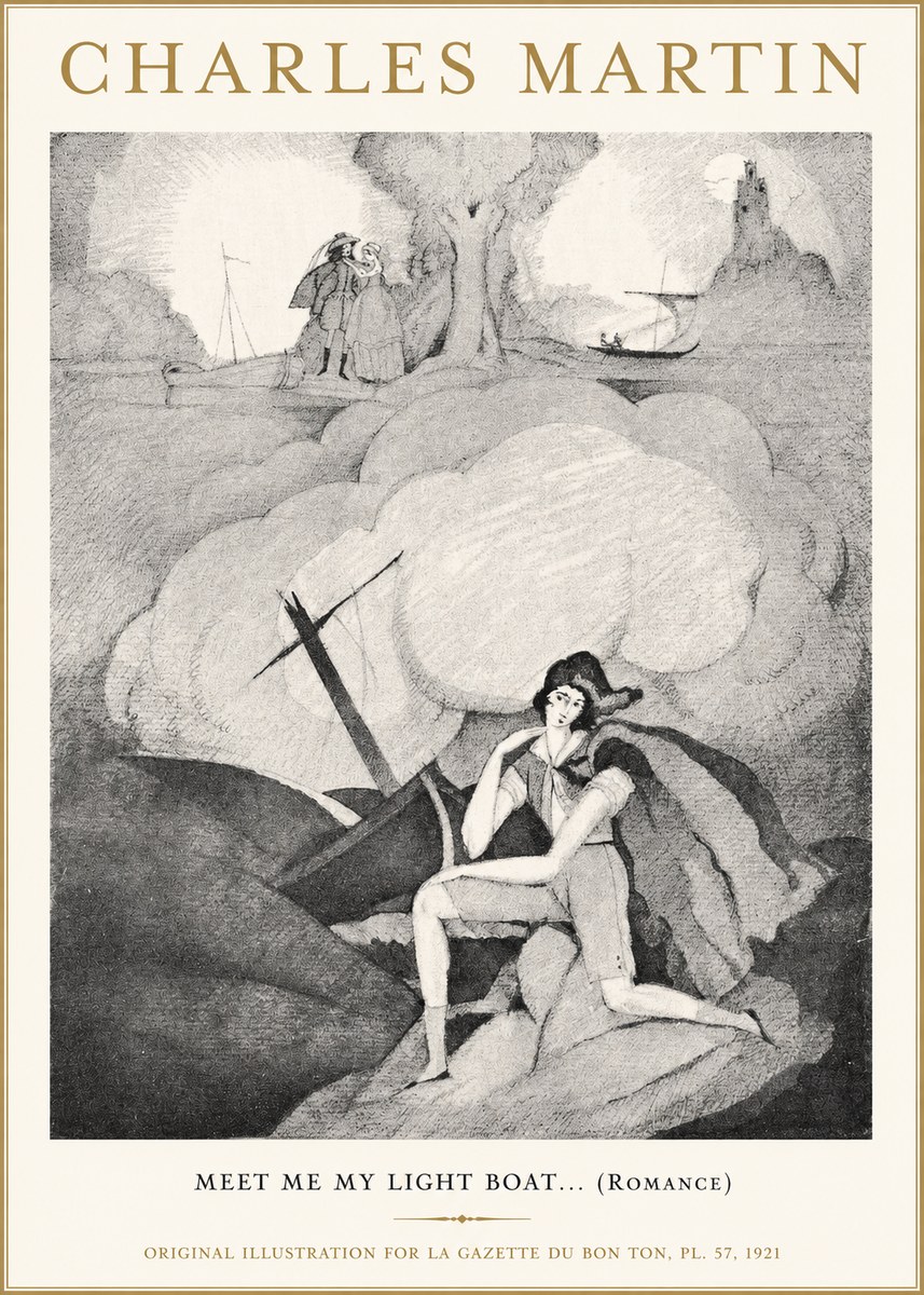 Charles Martin Meet Me My Light Boat... (Romance) No1 - Poszter