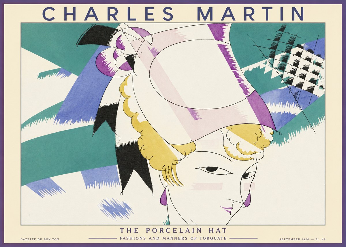 Charles Martin The Porcelain Hat No1 - Poszter