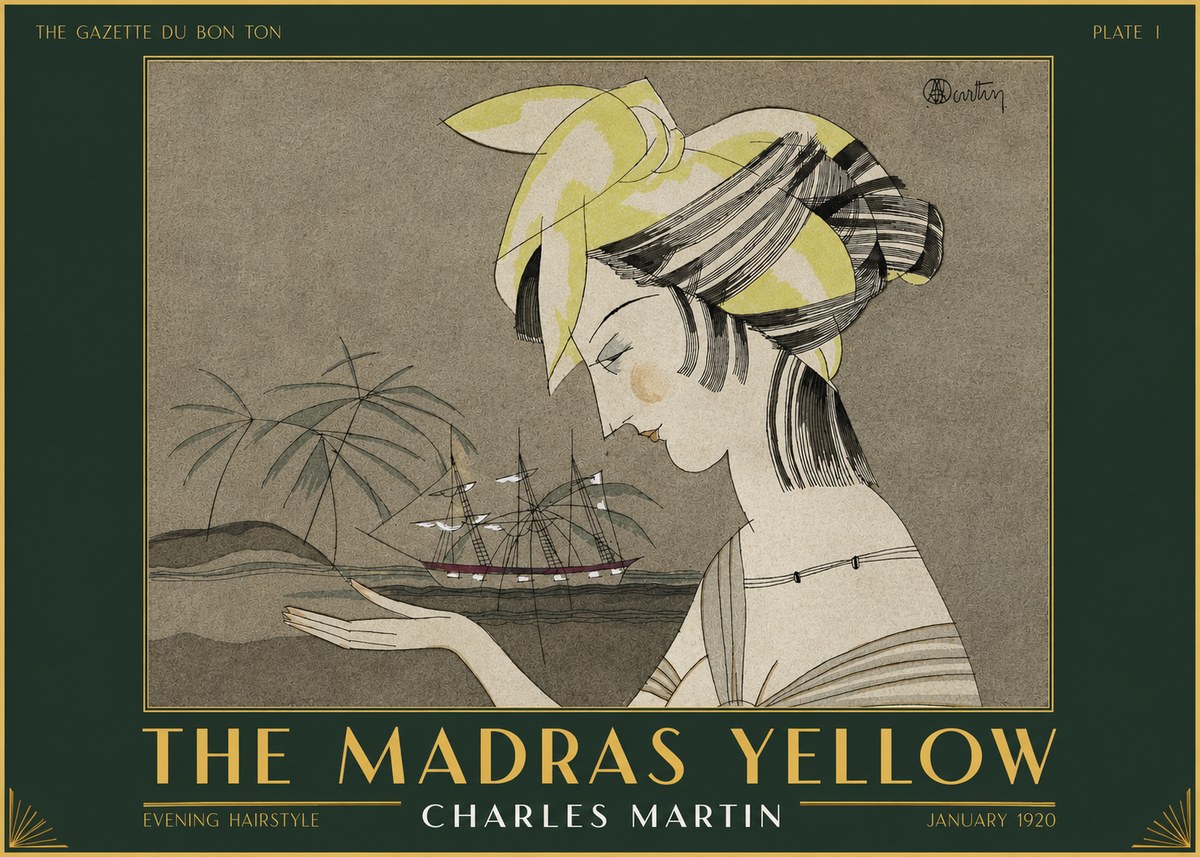 Charles Martin The Madras Yellow - Evening Hairstyle No2 - Poszter