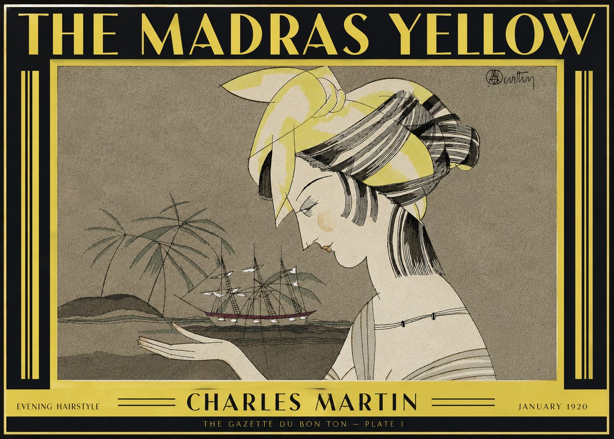 Charles Martin The Madras Yellow - Evening Hairstyle No4 - Poszter