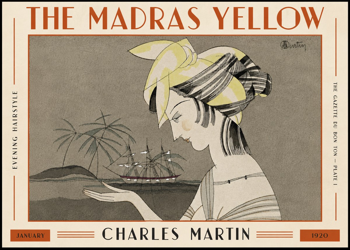 Charles Martin The Madras Yellow - Evening Hairstyle No5 - Poszter