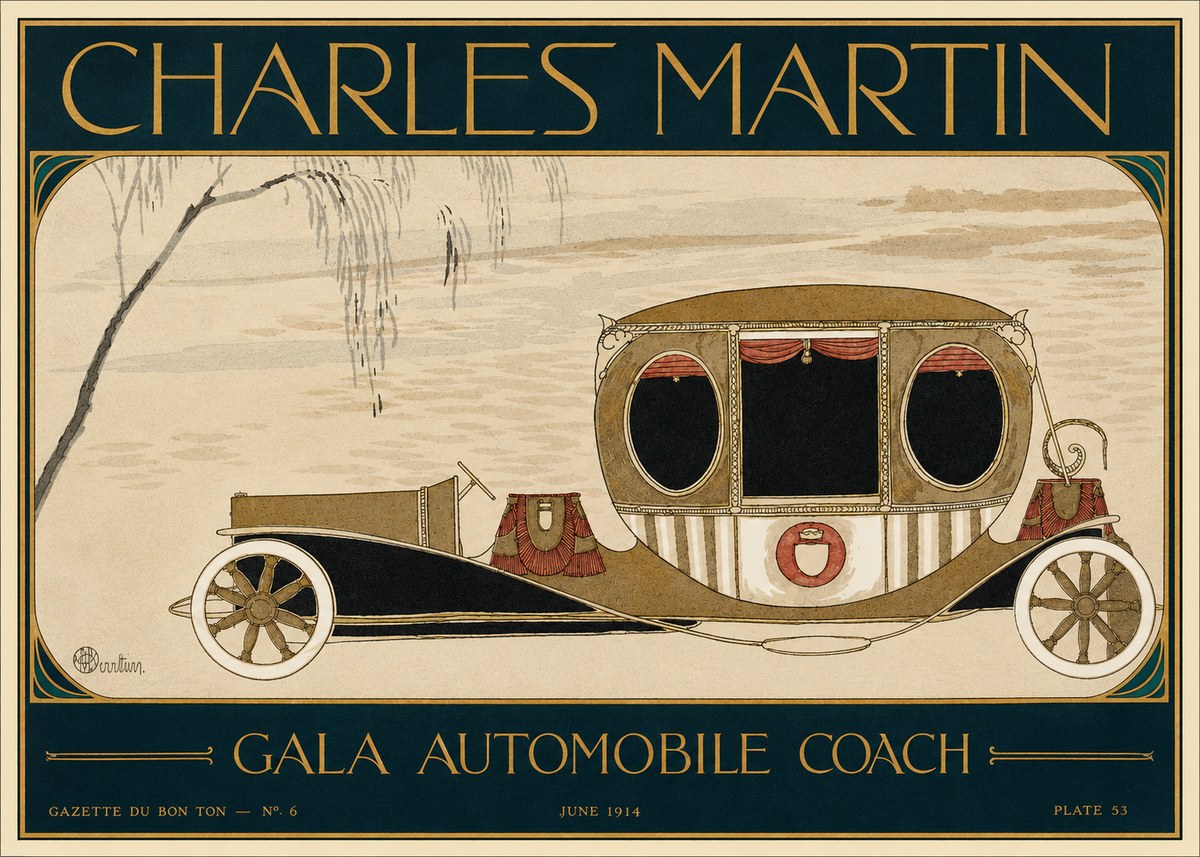 Charles Martin Gala Automobile Coach No2 - Poszter