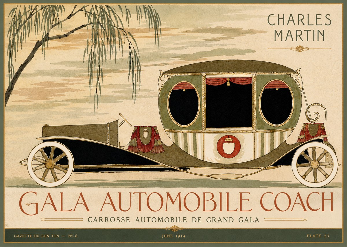 Charles Martin Gala Automobile Coach No4 - Poszter