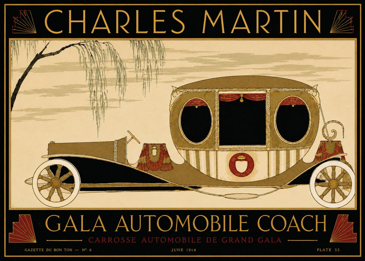Charles Martin Gala Automobile Coach No5 - Poszter