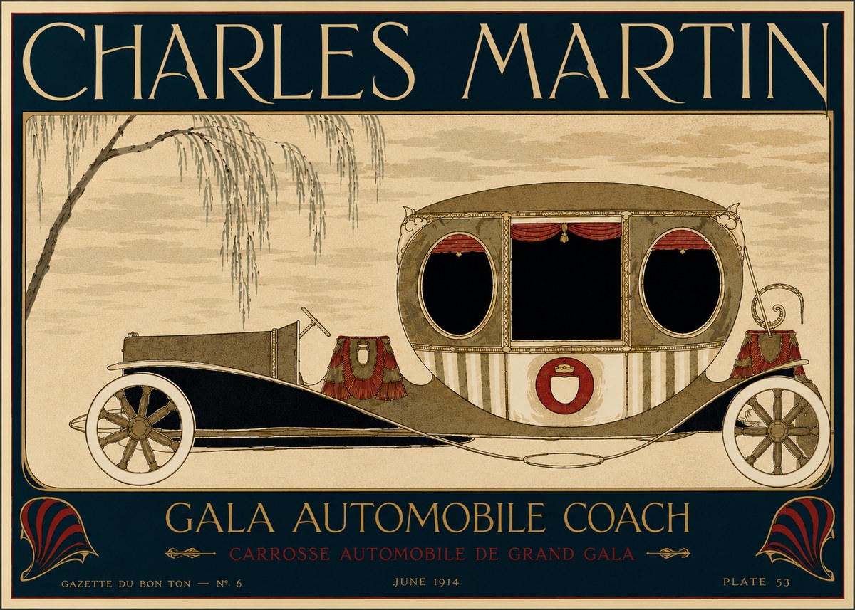 Charles Martin Gala Automobile Coach No6 - Poszter