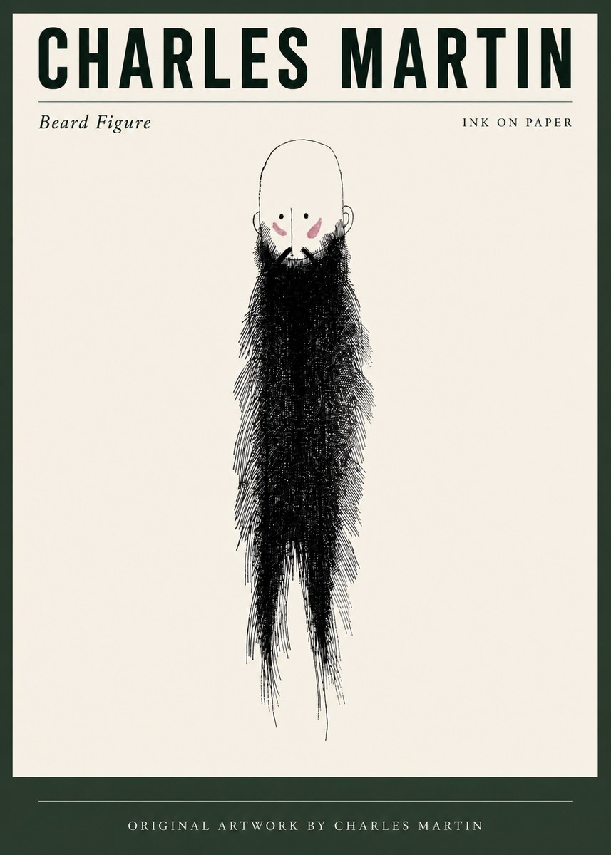 Charles Martin Beard Figure No3 - Poszter