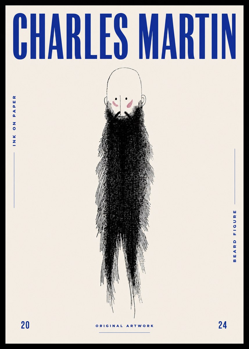 Charles Martin Beard Figure No5 - Poszter