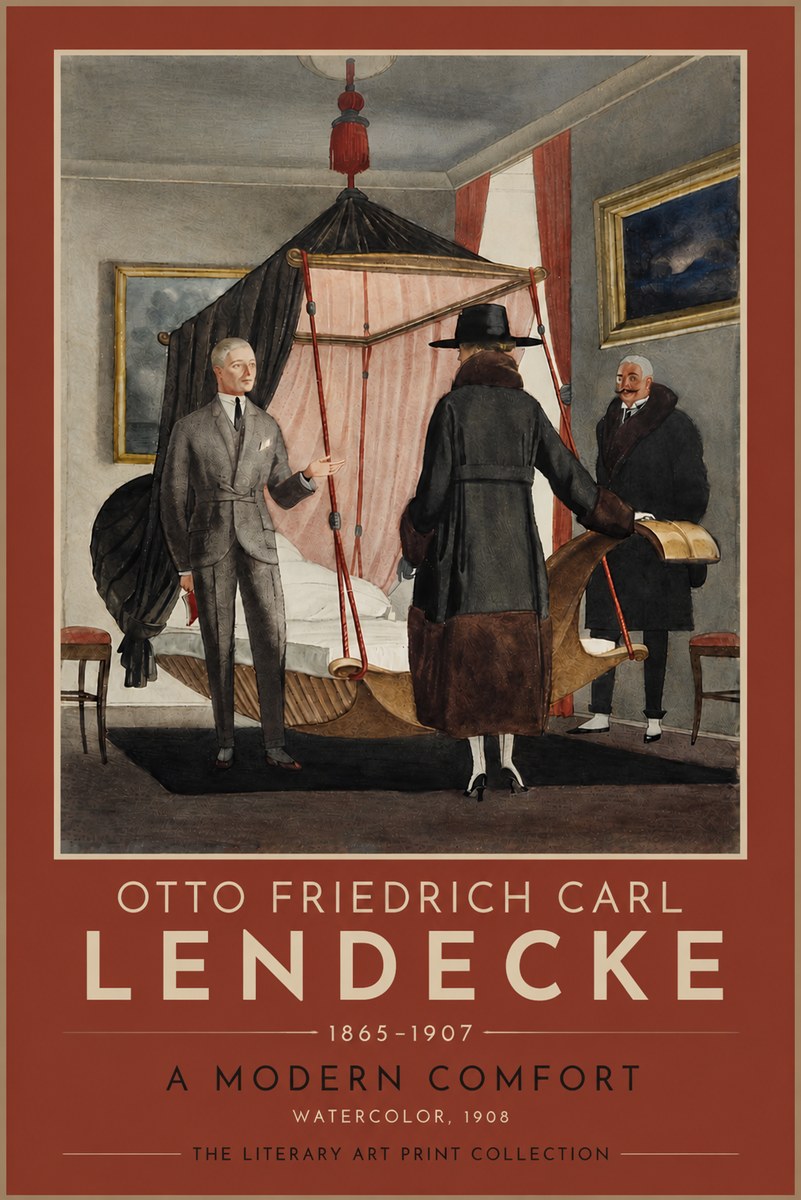 Otto Friedrich Carl Lendecke A Modern Comfort No4 - Poszter