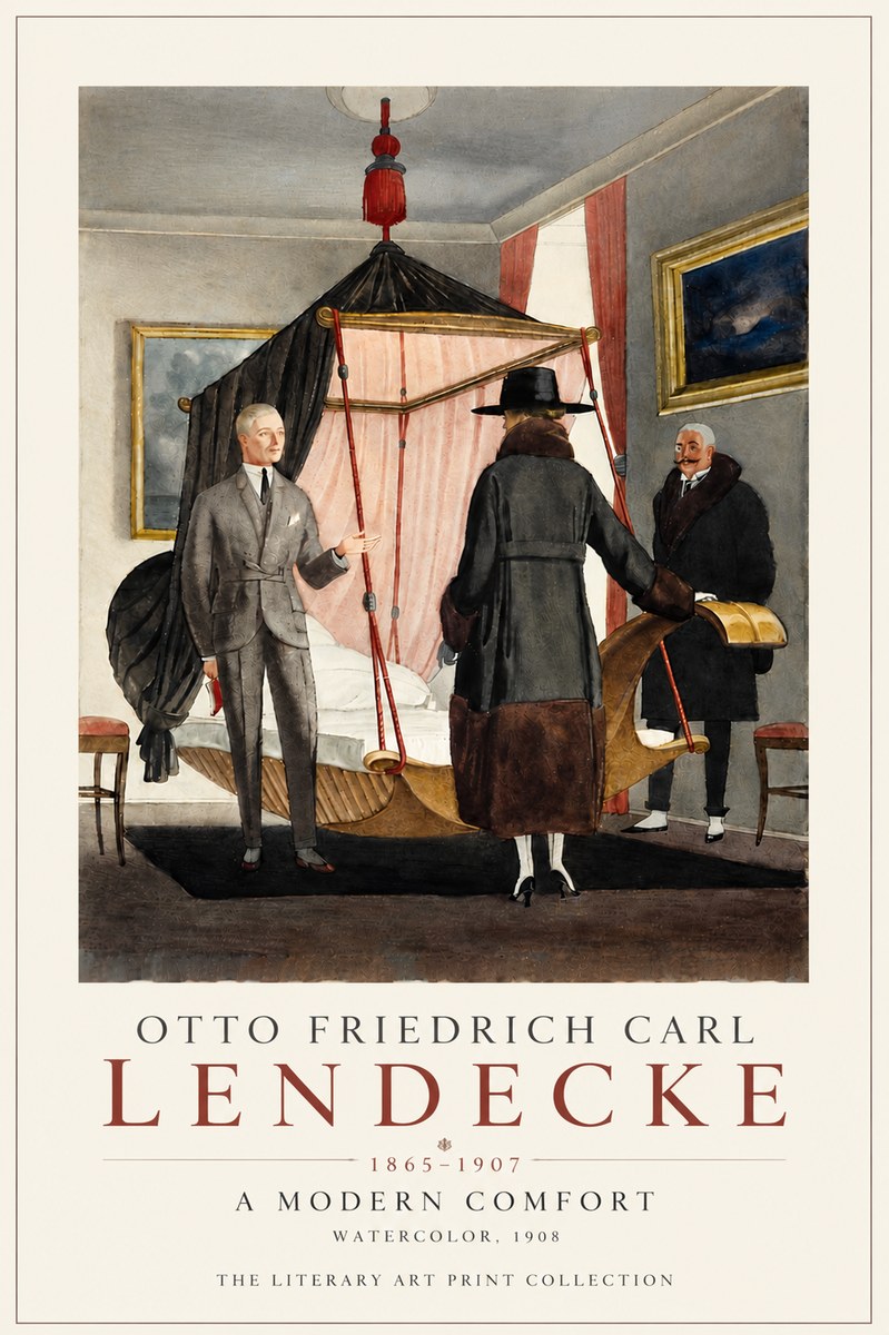 Otto Friedrich Carl Lendecke A Modern Comfort No5 - Poszter