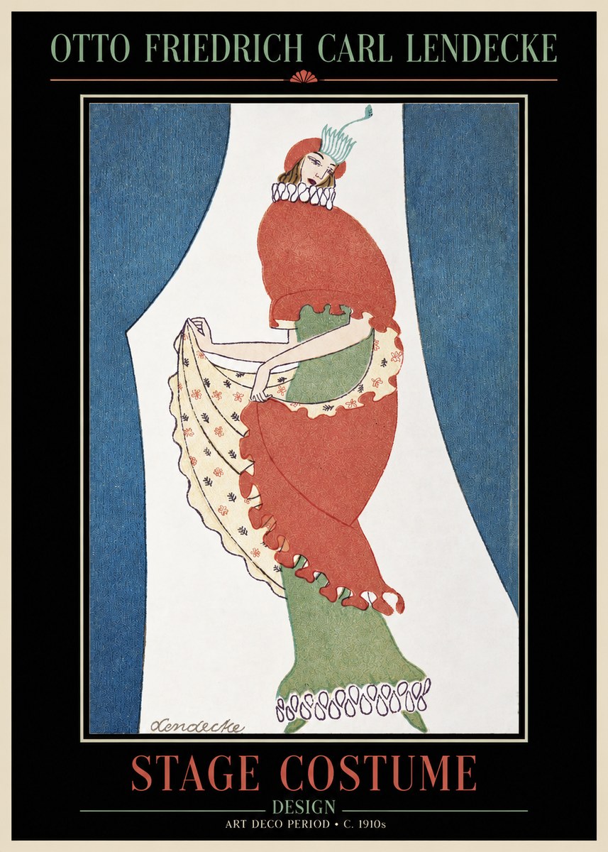 Otto Friedrich Carl Lendecke Stage Costume No2 - Poszter