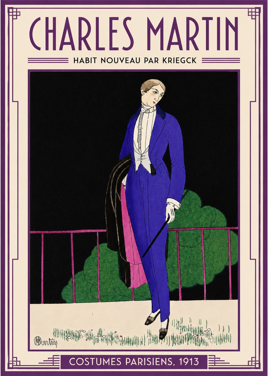 Charles Martin Habit Nouveau Par Kriegk No4 - Poszter