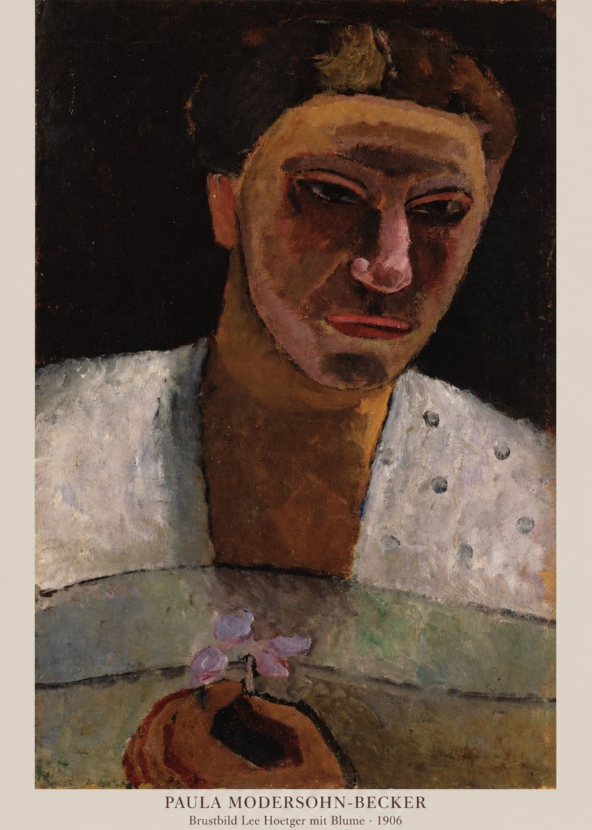 Paula Modersohn-Becker Brustbild Lee Hoetger Mit Blume No6 - Poszter
