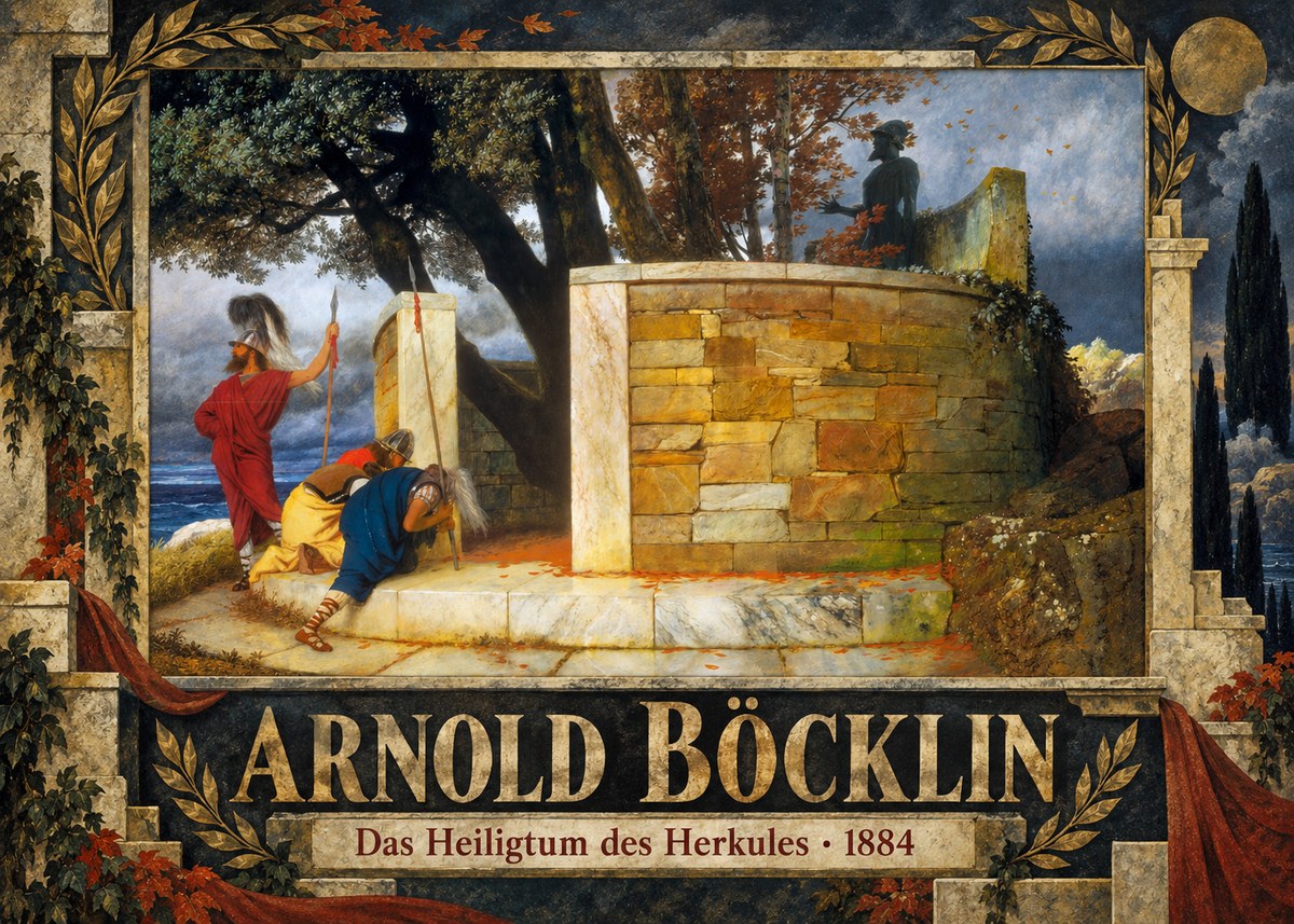 Arnold Böcklin Das Heiligtum Des Herkules I No5 - Poszter