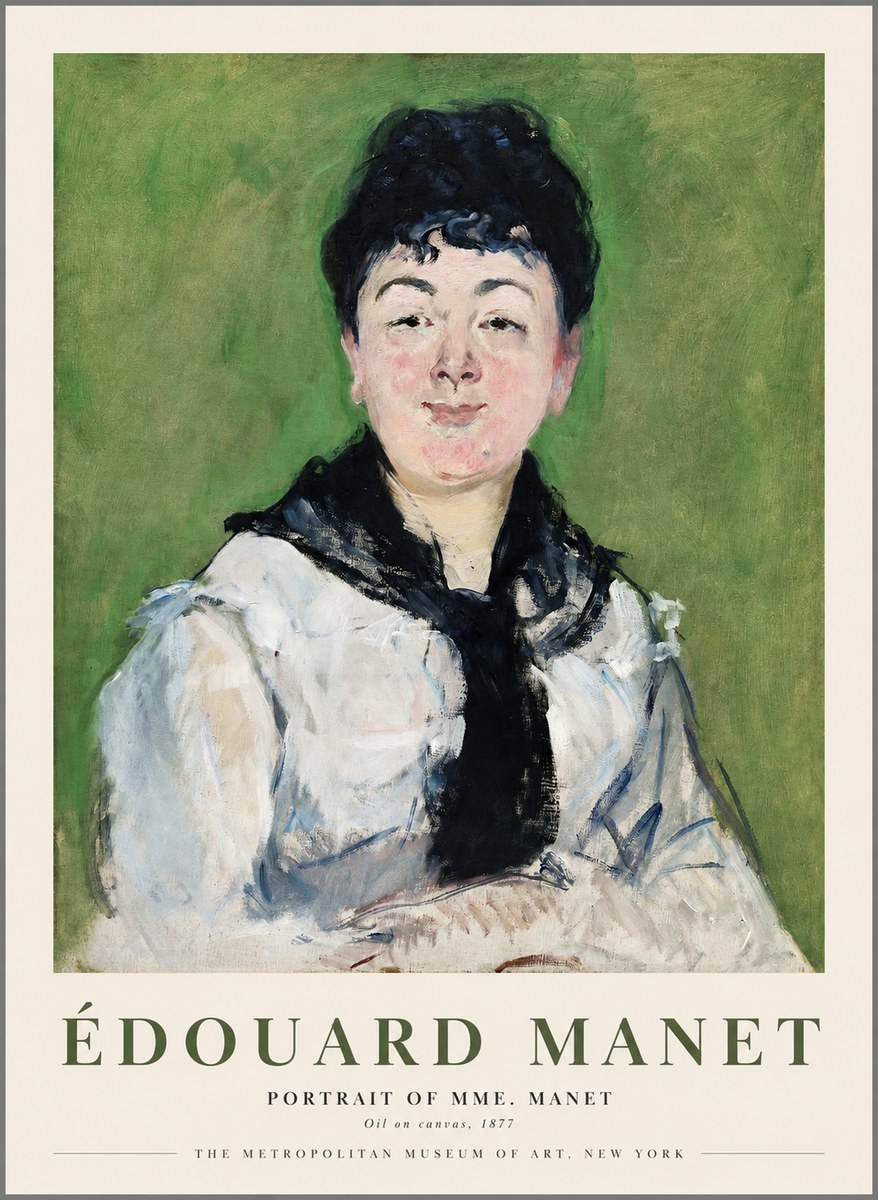 Édouard Manet Portrait of Mme. Manet No1 - Poszter
