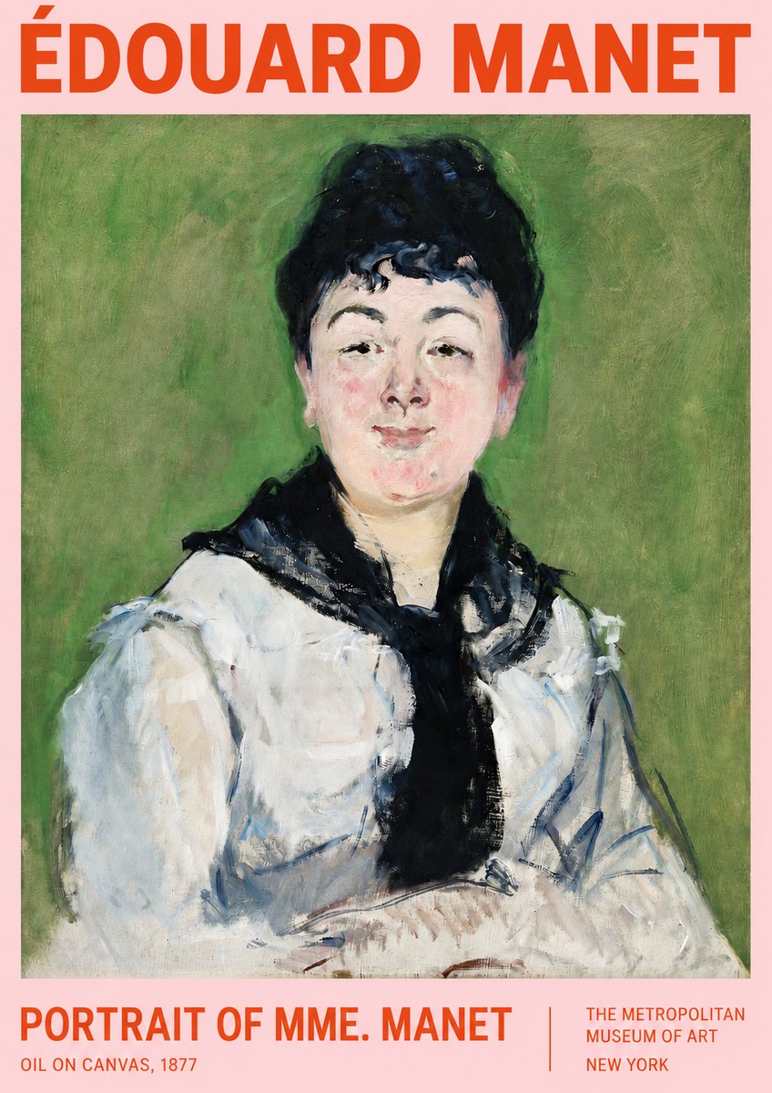 Édouard Manet Portrait of Mme. Manet No2 - Poszter