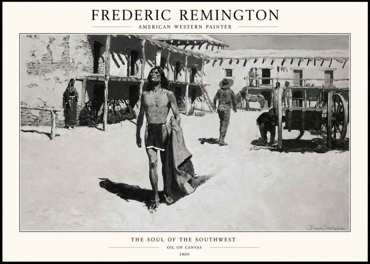 Frederic Remington The Soul of the Southwest No1 - Poszter