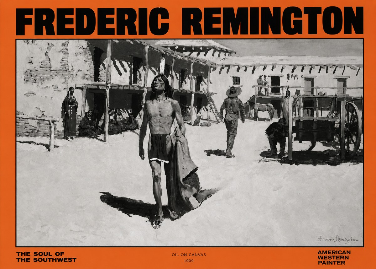 Frederic Remington The Soul of the Southwest No2 - Poszter