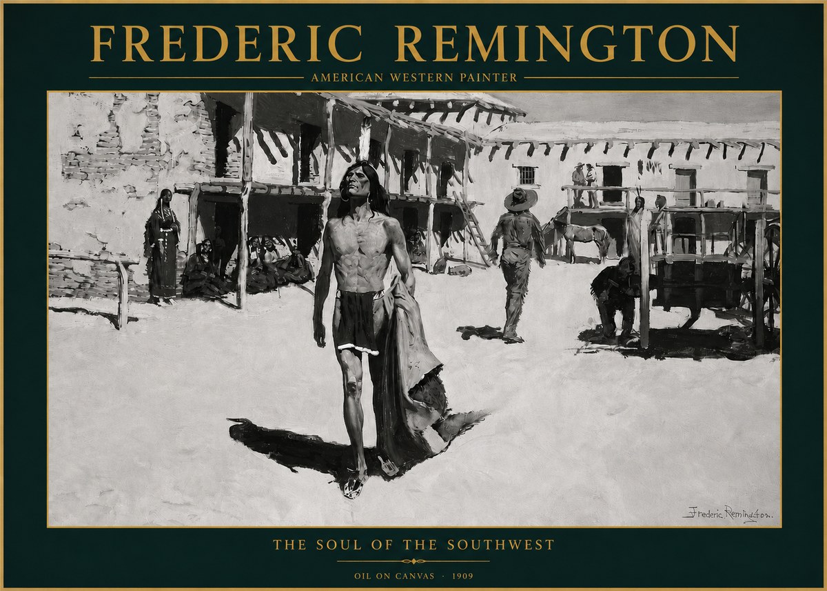 Frederic Remington The Soul of the Southwest No3 - Poszter