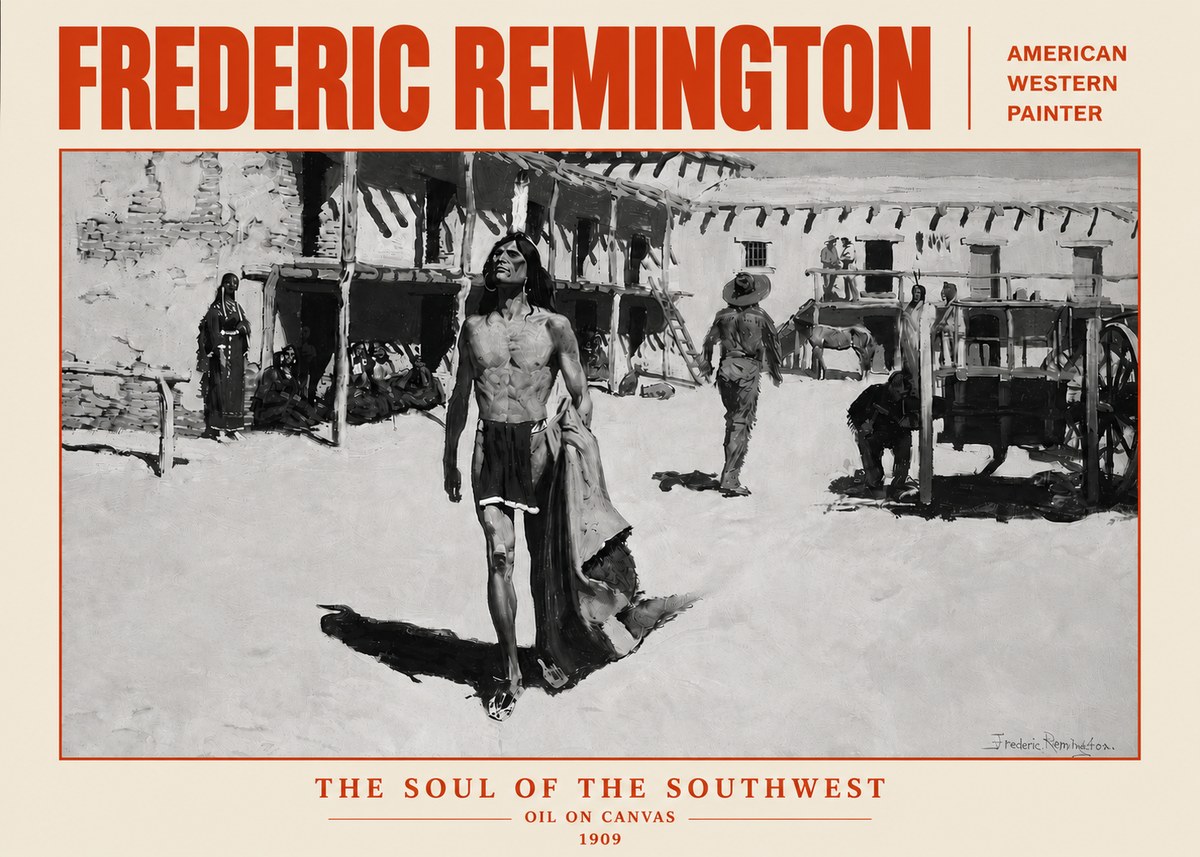 Frederic Remington The Soul of the Southwest No4 - Poszter
