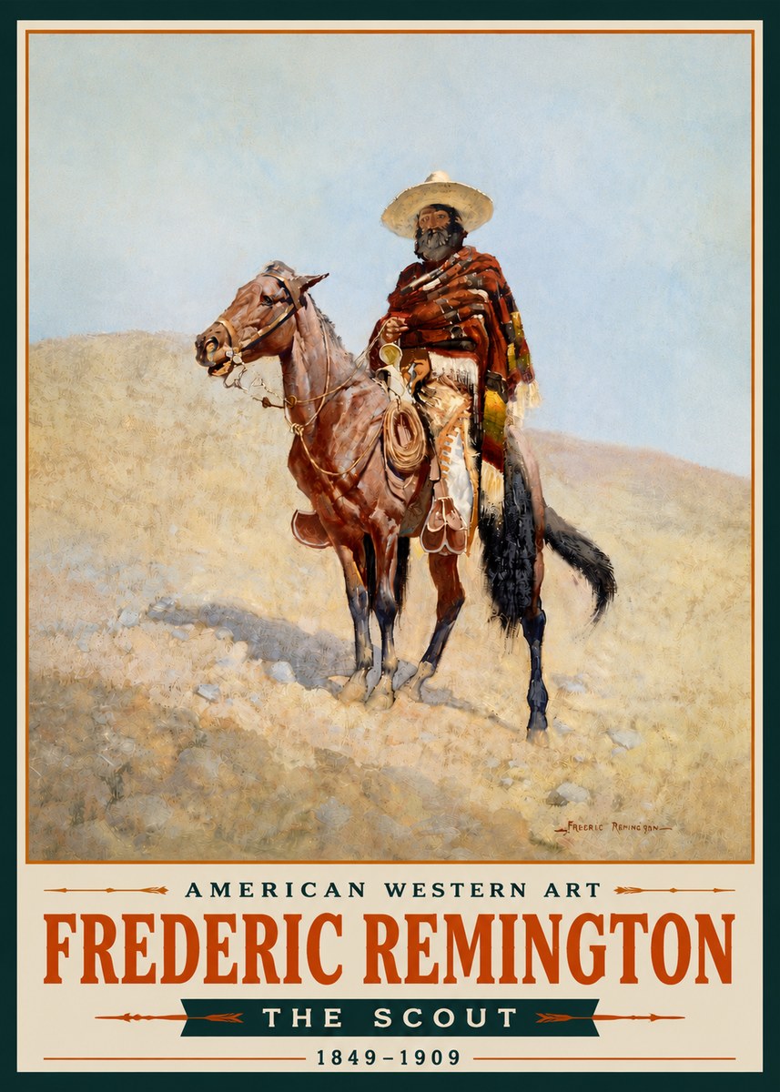 Frederic Remington The Scout I No5 - Poszter