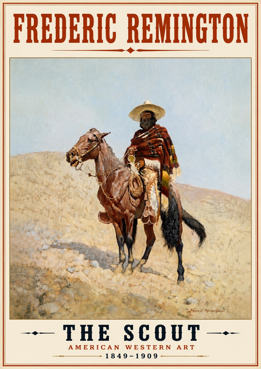 Frederic Remington The Scout I No6 - Poszter