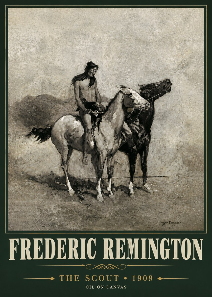 Frederic Remington The Scout II No4 - Poszter