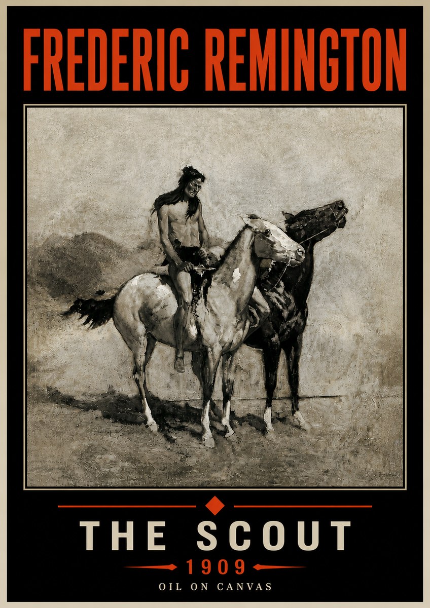 Frederic Remington The Scout II No6 - Poszter