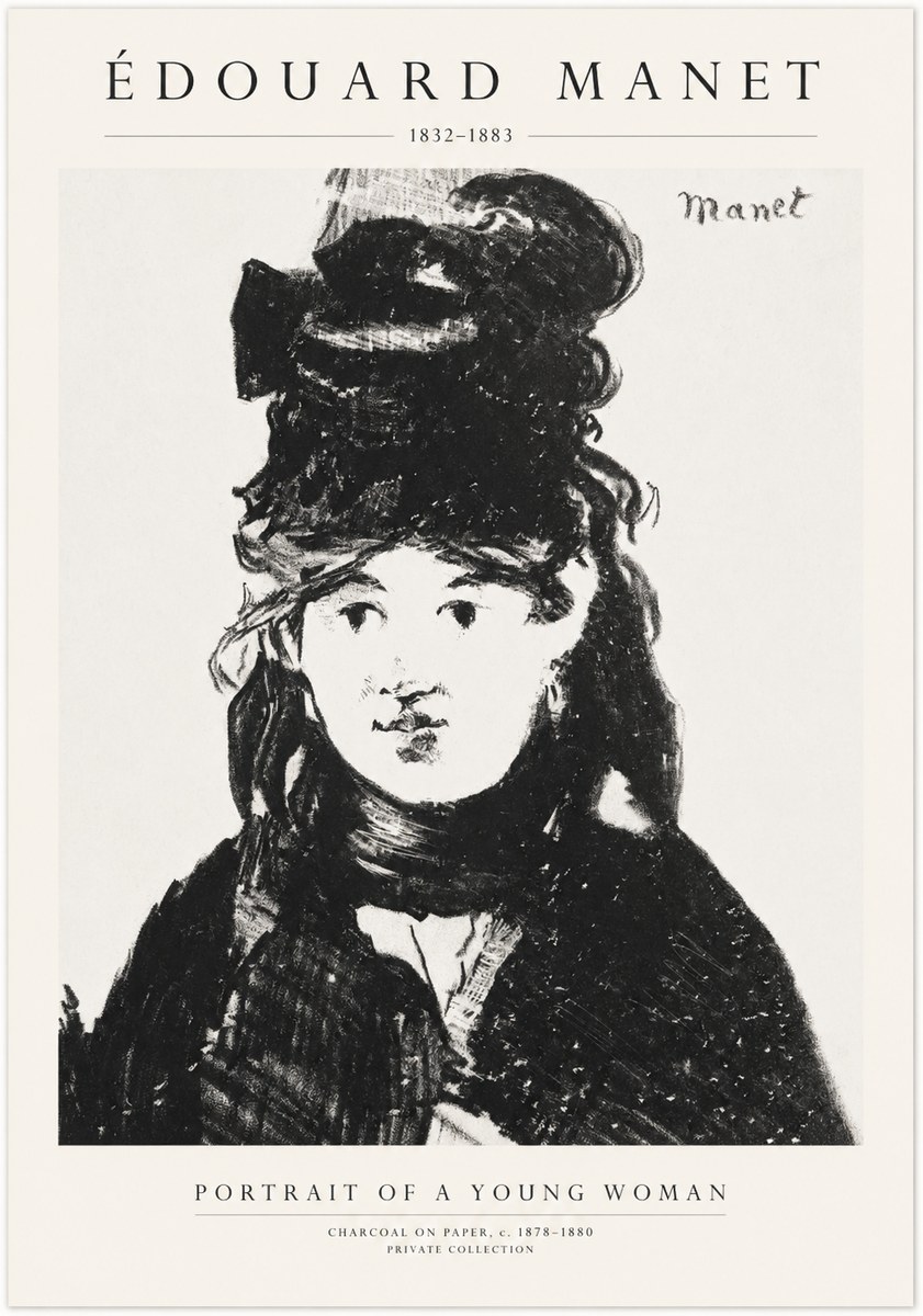 Édouard Manet Portrait of a Young Woman II No1 - Poszter