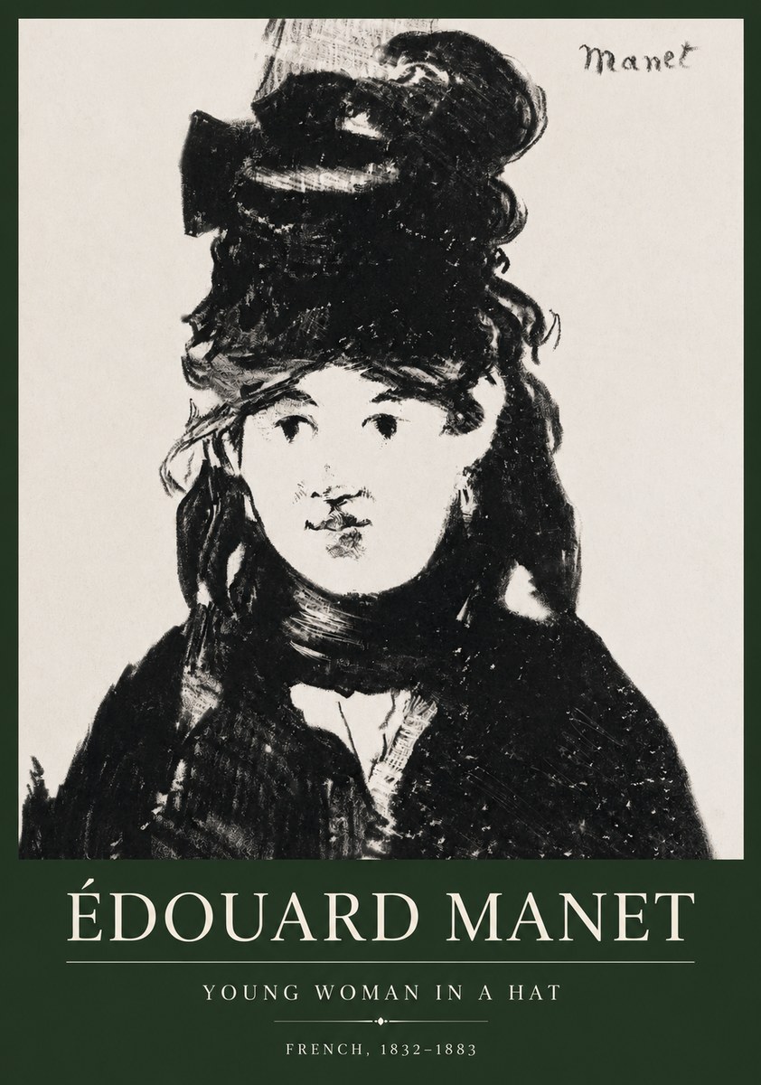 Édouard Manet Portrait of a Young Woman II No5 - Poszter