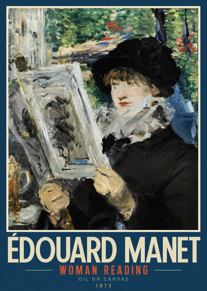 Édouard Manet Woman Reading No2 - Poszter