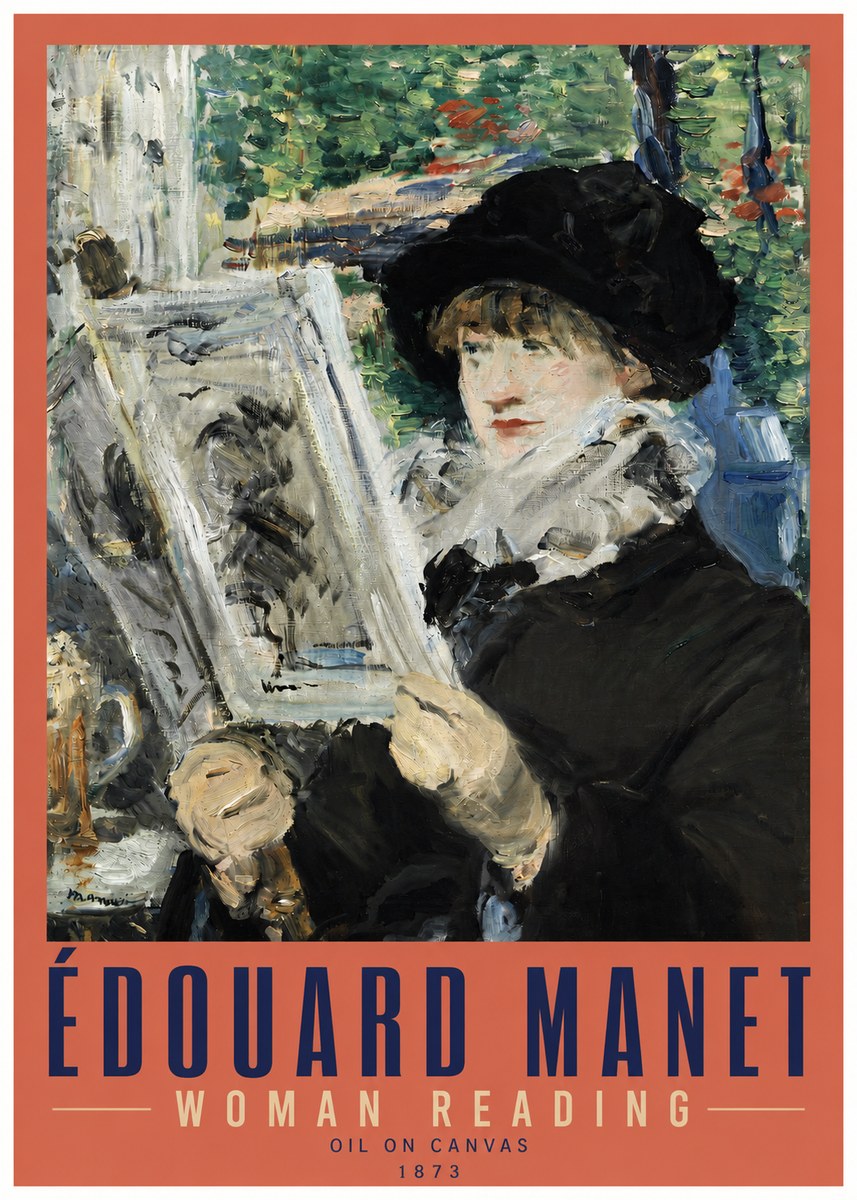 Édouard Manet Woman Reading No3 - Poszter
