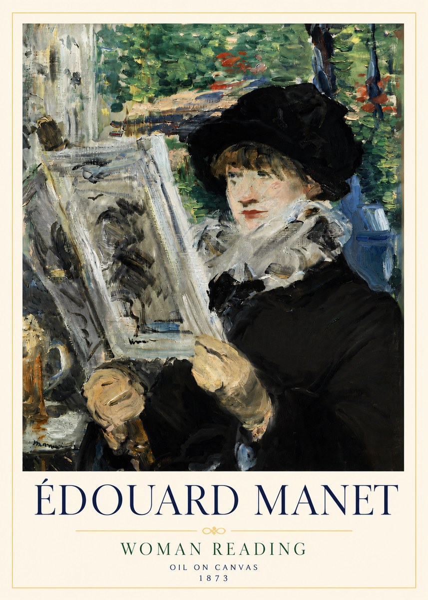 Édouard Manet Woman Reading No4 - Poszter