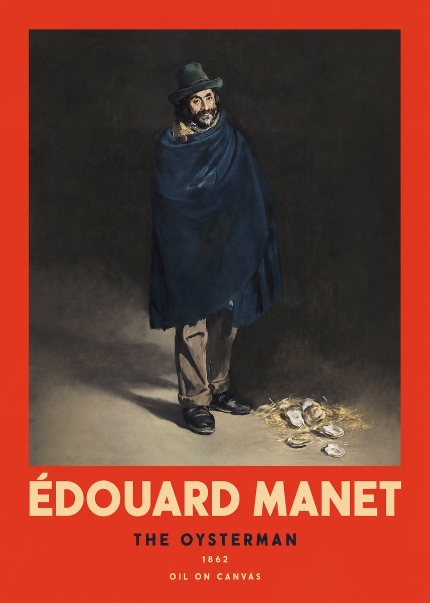 Édouard Manet The Oysterman No2 - Poszter