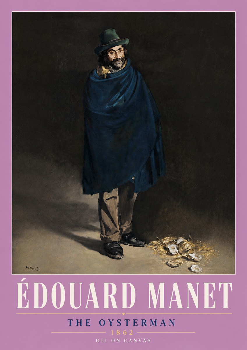 Édouard Manet The Oysterman No6 - Poszter