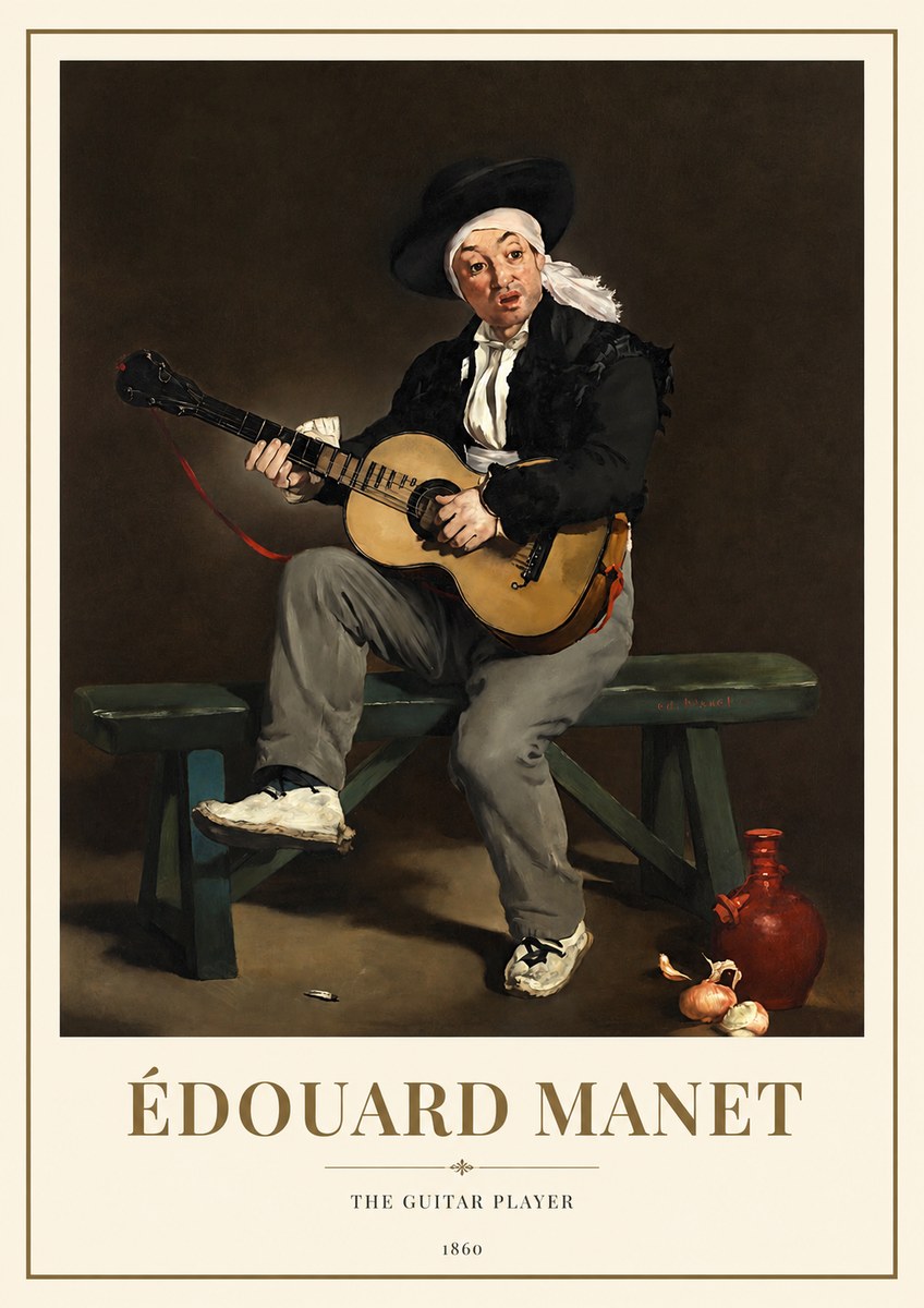 Édouard Manet The Guitar Player No1 - Poszter