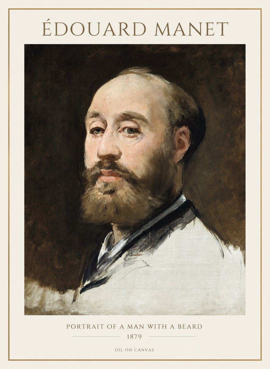 Édouard Manet Portrait of a Man with a Beard No1 - Poszter