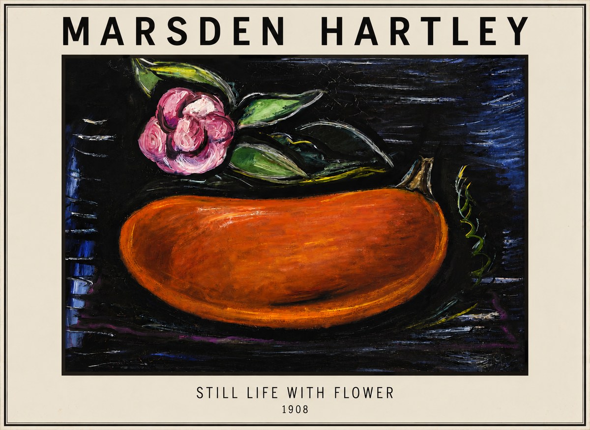 Marsden Hartley Still Life with Flower No3 - Poszter