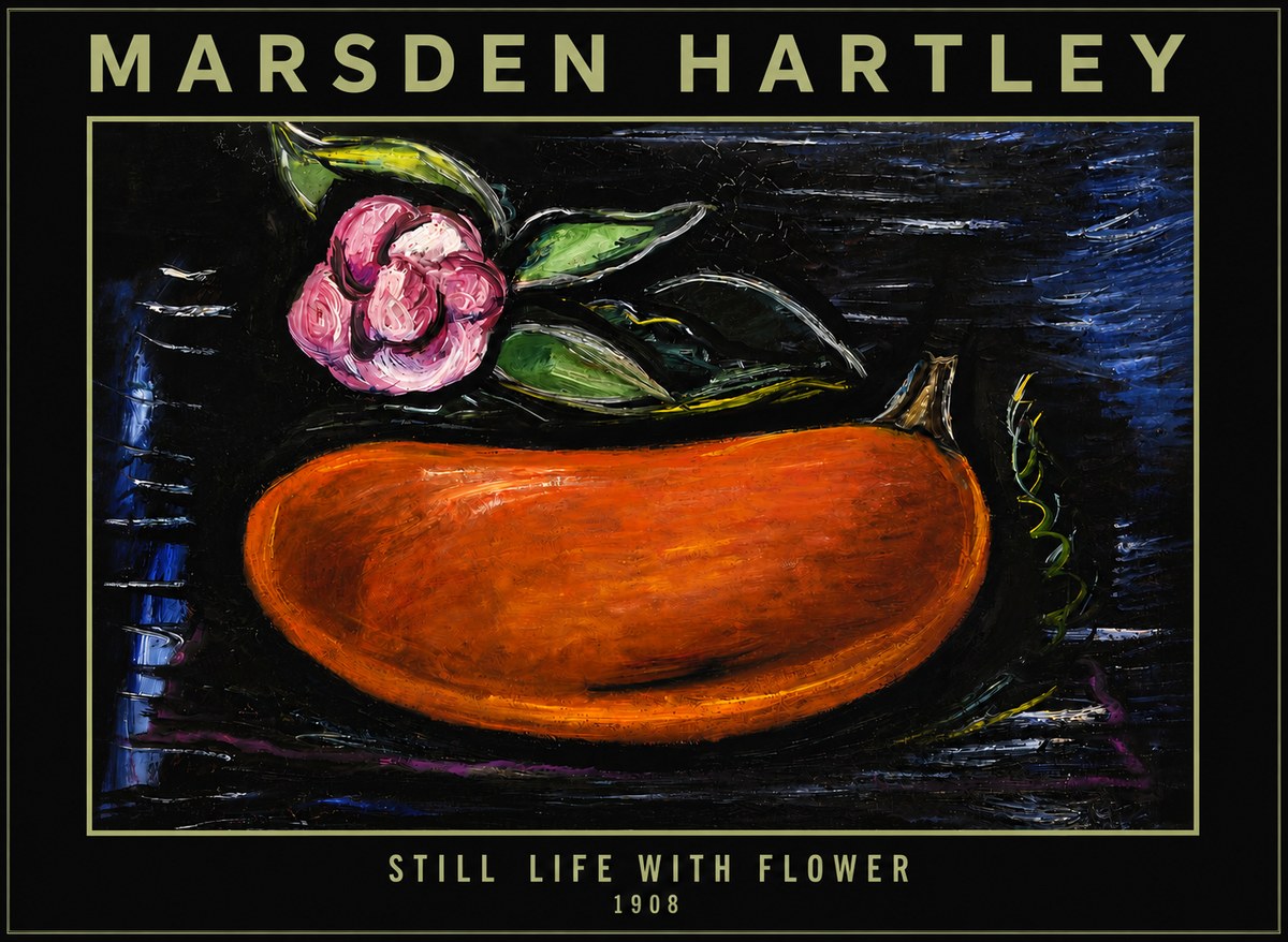 Marsden Hartley Still Life with Flower No4 - Poszter
